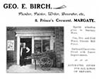 Prince's Crescent/George Birch Plumber No 8 [Guide 1903]